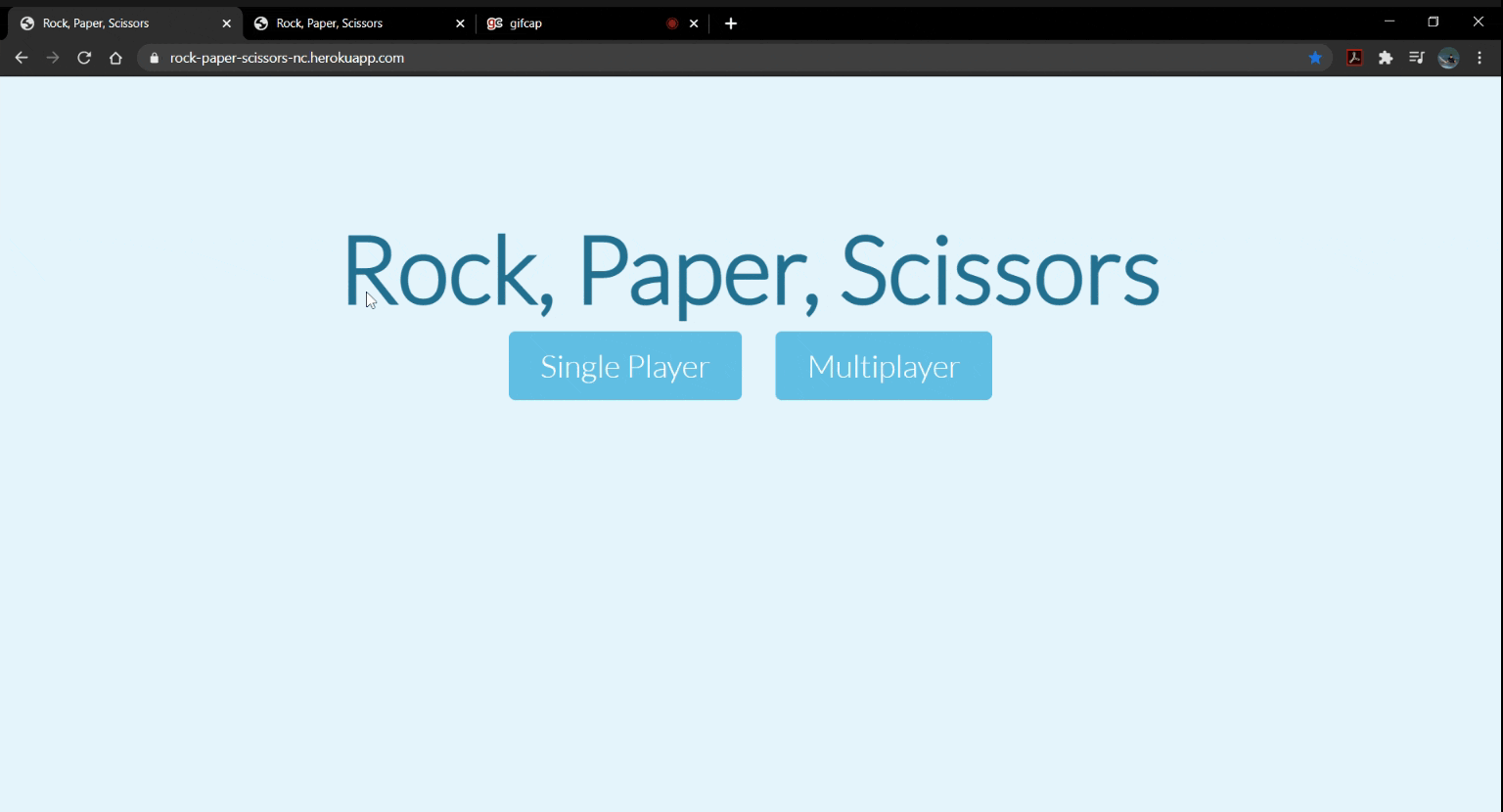 Rock, Paper, Scissors App